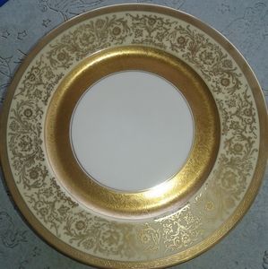 Vintage Set (8) Heinrich Gold Dinner Plates